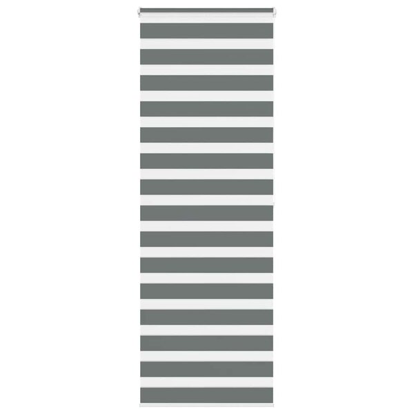 vidaXL Store zèbre gris foncé largeur du tissu 75 9 cm polyester