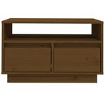 vidaXL Meuble TV Marron miel 60x35x37 cm Bois de pin massif