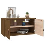 vidaXL Armoire murale Marron miel 60x30x30 cm Bois de pin massif