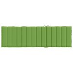 vidaXL Coussin de chaise longue vert mélangé 200x70x4 cm tissu