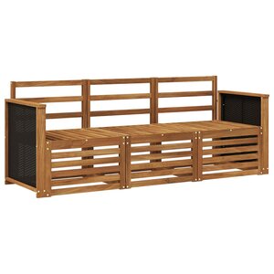 vidaXL Ensembles de canapés 3 pc Bois d'Acacia Massif