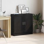 vidaXL Meuble de Bibliothèque Chêne noir 82.5 x 30.5 x 80 cm