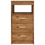 vidaXL Armoire à tiroirs vieux bois 40x50x76 cm bois d'ingénierie