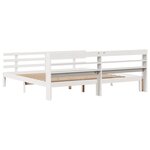vidaXL Cadre de lit avec tête de lit sans matelas blanc 200x200 cm