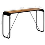vidaXL Table console 140 x 35 x 76 cm Bois de manguier massif brut