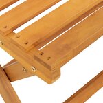 vidaXL Banc de jardin pliant 80x46x85 cm en bois massif d'acacia