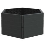 vidaXL Jardinière anthracite PP