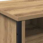 vidaXL cabinet lavabo salle de bain Chêne Artisan 91x35x60 cm Bois d'ingénierie