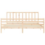 vidaXL Cadre de lit sans matelas 200x200 cm bois massif de pin