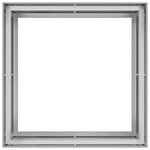 vidaXL Jardinière 100x100x80 cm acier galvanisé