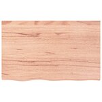 vidaXL Étagère murale marron clair 80x50x2 cm bois chêne massif traité