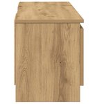 vidaXL Meuble TV chêne artisanal 102x30x36 cm bois d'ingénierie