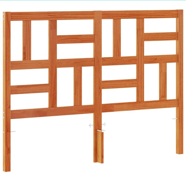 vidaXL Tête de lit cire marron 150 cm bois massif de pin