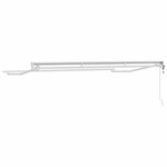 vidaXL Cadre de auvent Blanc 3.5 x 2 m