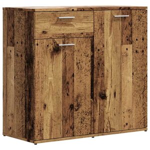 vidaXL Buffet vieux bois 80x36x75 cm bois d'ingénierie