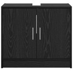 vidaXL Meuble sous lavabo Chêne noir 63x29x55 cm Bois d'ingénierie