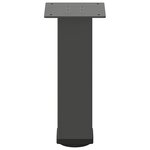 vidaXL Pieds de table basse 4 pièces Anthracite 42-44 cm Acier