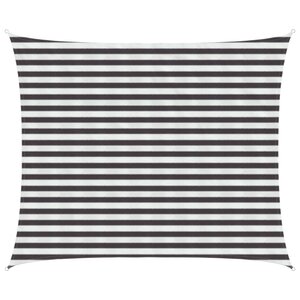 vidaXL Voile d'ombre Anthracite et blanc 2 5 x 3 5 m HDPE