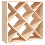 vidaXL Armoire à vin 62x25x62 cm Bois de pin massif