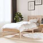 vidaXL Cadre de lit sans matelas bois massif 100x200 cm