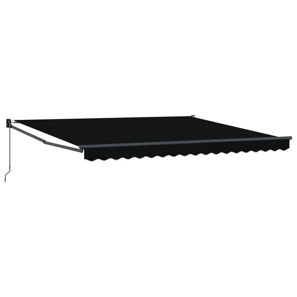 Store rétractable manuel vidaXL Noir 400x300 cm