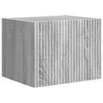 vidaXL Ensemble de meuble TV mural Montage mural 6 Pièces Gris Sonoma