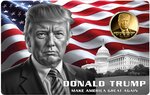 Pièce de monnaie en Or 3000 Francs g 0.031 (1/1000 oz) Millésime 2024 Gold Gift DONALD TRUMP 1/1000