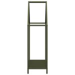 vidaXL Portant de bois chauffage vert olive 60x25x90 cm