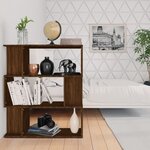 vidaXL Bibliothèque/Cloison Chêne marron 80x24x96 cm Bois d'ingénierie