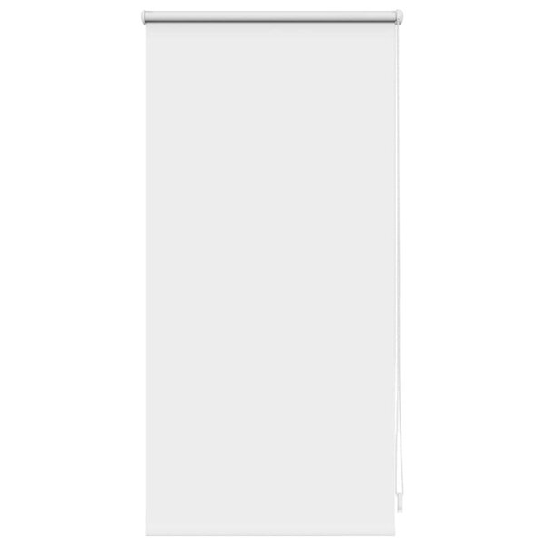 vidaXL Store enrouleur occultant 44 4 x 100 cm  largeur du tissu 40 cm  blanc