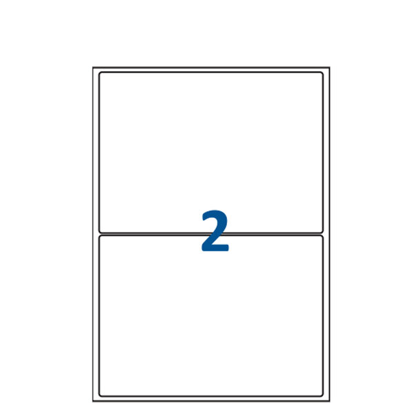 Lot de 200 Planches étiquettes autocollantes blanches sur feuille A4 : 210 x 99 mm (3 étiquettes par feuille  spéciales bons de transport)