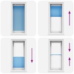 vidaXL Store plissé bleu 65x150 cm largeur du tissu 64 4 cm polyester