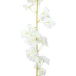 vidaXL Guirlandes de fleurs de Noël 6 Pièces blanc 180 cm