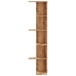 vidaXL Étagère d'angle murale chêne artisanal bois d'ingénierie