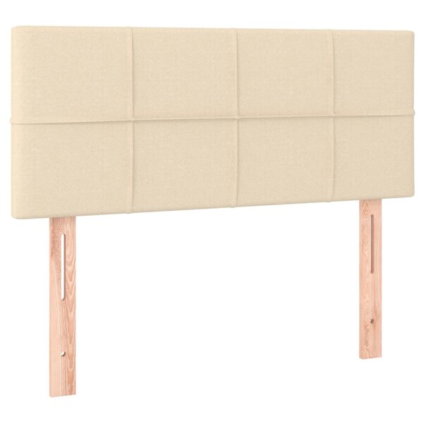 vidaXL Tête de lit Crème 100x5x78/88 cm Tissu