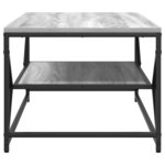 vidaXL Table basse Gris Sonoma 90 x 50 x 40 cm