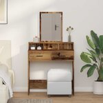 vidaXL Coiffeuse Bois ancien 79 x 41 x 140 cm Bois d'ingénierie