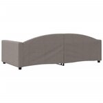 vidaXL Lit de repos taupe 100x200 cm tissu