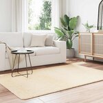 vidaXL Tapis Shaggy à poils longs NAVARRA crème 130x200 cm polyester