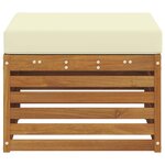 vidaXL Pouf d'Extérieur Bois d'Acacia Massif Naturel