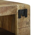 vidaXL Meuble TV 60x32x36 cm en Bois Massif de Manguier