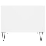 vidaXL Tables basses 2 Pièces blanc 50x50x40 cm bois d'ingénierie