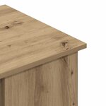 vidaXL Bureau chêne artisanal 100x55x75 cm bois d'ingénierie
