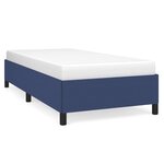 vidaXL Cadre de lit Bleu 90x190 cm Tissu