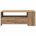 vidaXL Table basse with Drawer chêne artisanal 102 x 55 x 43.5 cm