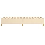 vidaXL Cadre de lit Crème 80x200 cm Tissu