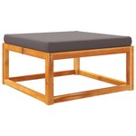 vidaXL Salon de jardin avec coussins 6 Pièces bois d'acacia solide
