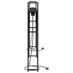 vidaXL Tête de lit de rangement Chêne noir 200 cm Bois d'ingénierie