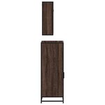 vidaXL Ensemble de meubles de salle de bain 3 Pièces Chêne marron
