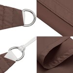 vidaXL Voile de parasol tissu oxford rectangulaire 2 5x4 m marron